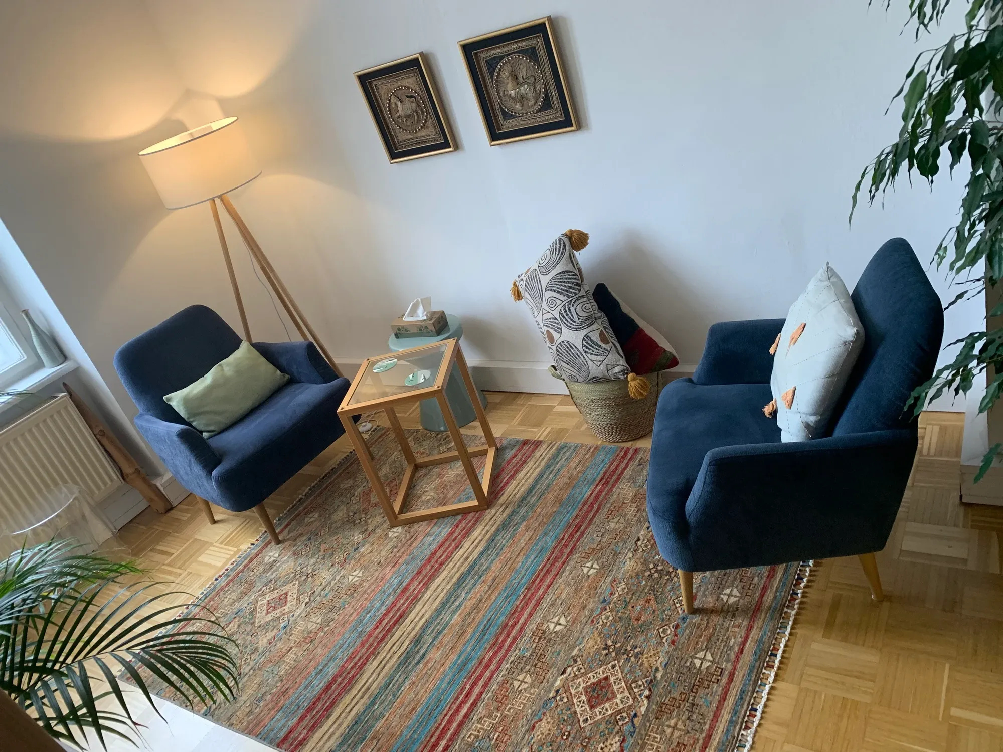 Raum geeignet für Psychotherapie
